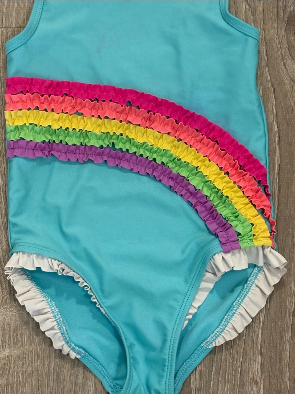 Gymboree Rainbow Ruffle Bathing Suit - Picture 2 of 5